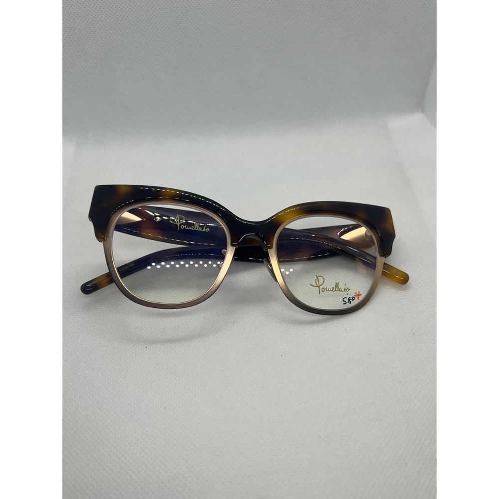 Pomellato PM0026O 003 Tortoise Gold Cat Eye Eyeglasses Frames 47-20-140